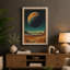Alien Planet Rise Retro - Wrapped Canvas-2057637916-2057637918