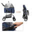 Poussette pliante pour animaux de compagnie, poussette pliable pour chien avec support amovible, panier et porte-gobelet-106691716