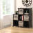 Sorbus Cube Storage Organizer – 4 Pack - Waterproof Cubby Shelf for Closet, Toys, Books, Shoes, Décor – Space-Saving Bookshelf for Bedroom, Living Room, Kids’ Room, or Office, Black, Set of 4-133792622-124197963