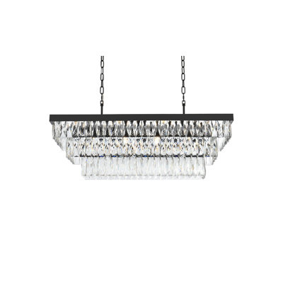 Lustre rectangulaire 36 pouces Iva