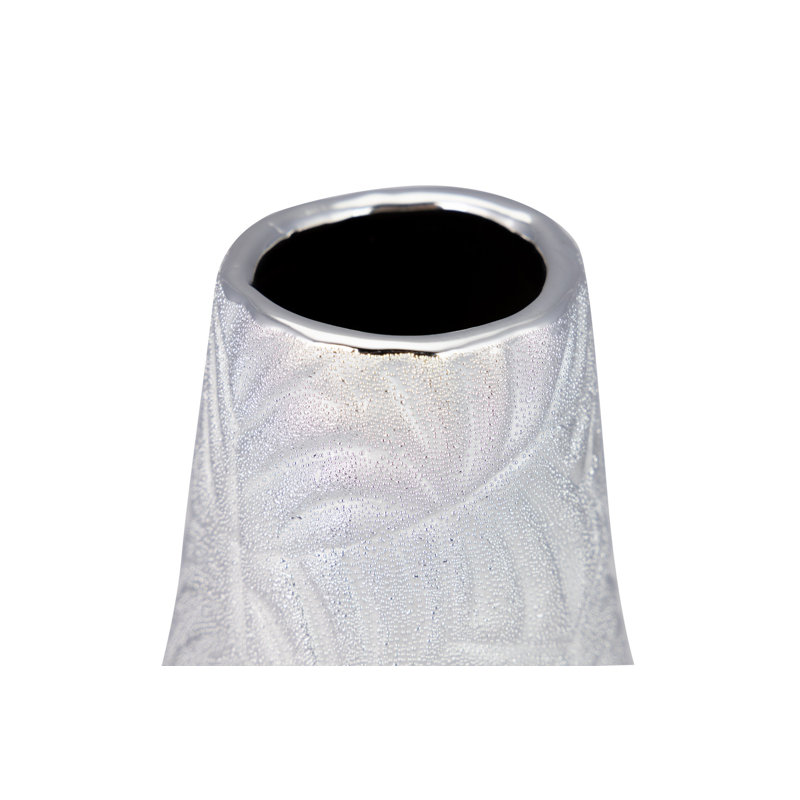 Cromaghs Silver 28Cm Ceramic Table Vase