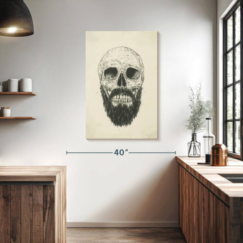 Kerner The Beard Is Not Dead, 39" H x 26" W