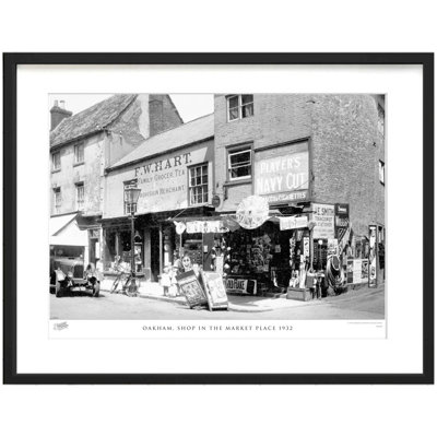 Oakham, Shop In The Market Place 1932 - Single Picture Frame Print