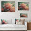 Pivoine rose et verte I - reproduction florale de pivoine sur bois de pin naturel-920298501