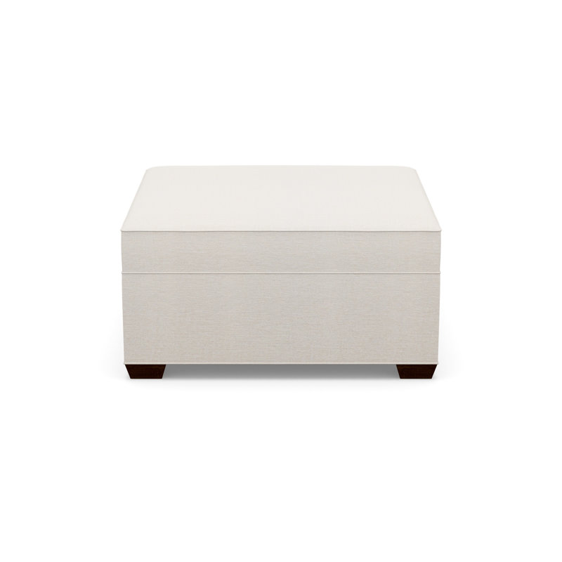 Square Tufted Ottoman, 8172-81, Walnut