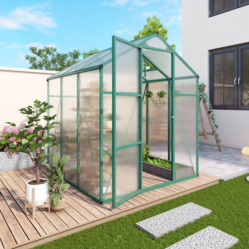 Serre en polycarbonate 6 x 6 pi en toute saison