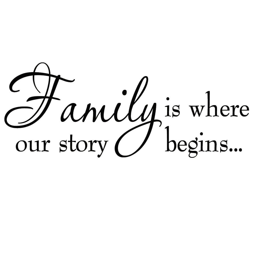 Family is Where Our Story Begins Wall Decal Trinx 