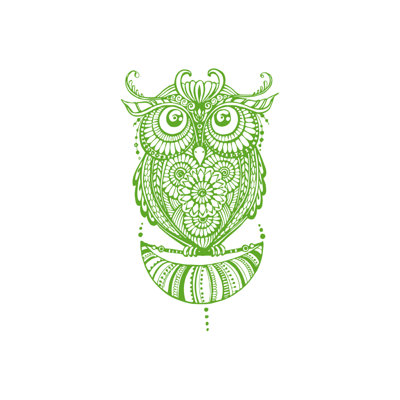 Décalcomanie murale hibou Shelia