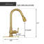 Pull Down Kitchen Faucet Single Handle Sink Faucet With Deck Plate-64366490
