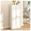 Garde-manger de 61 po en métal blanc avec tablettes réglables