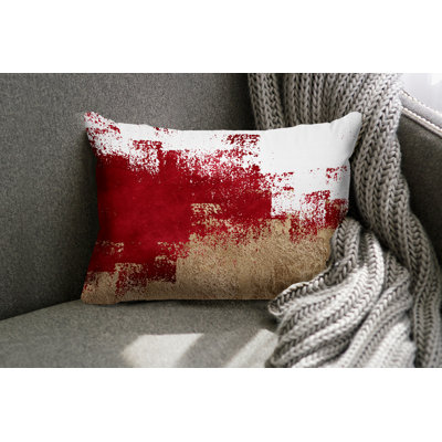 Abstract Outdoor Reversible Throw Pillow