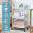 3-Tiers Stainless Steel Utility Cart with Wheels,12*17.3*31.3 inch Rolling Cart,Metal Cart, Salon Trolley Cart,Kitchen Storage Cart,Bathroom Cart-1339509353