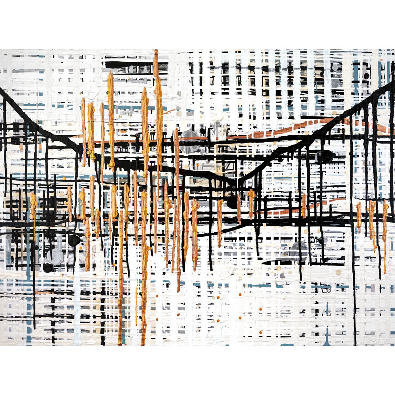 «Copper Scape» par Kari Souders, H 17,25 po x l 21,25 po x P 0,875 po