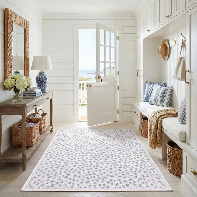 Tapis d'intérieur / extérieur Aidah Performance, Rectangle 5 pi 3 po x 7 pi 7 po