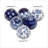 Ceramic Handmade Glossy Decorative Ball Floral Orbs & Vase Filler with Varying Patterns
