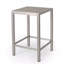 Table de bar d'extérieur à cadre en aluminium 43 po avec plateau en verre