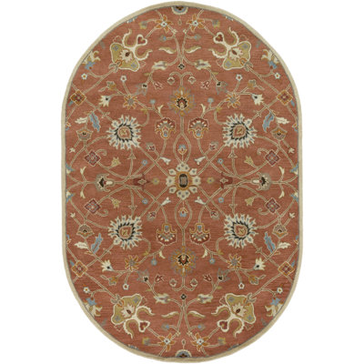 Gurusharan Hand Tufted Wool Floral Indoor Rug
