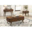 Canapé de rangement 1Pc, finition noyer, portes tambour 3X, mobilier de salon moderne