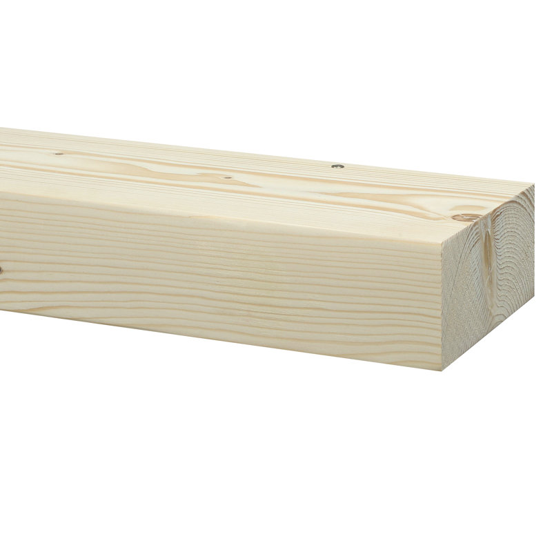 Tablette flottante Smooth Timber - Tablette murale et de manteau de cheminée polyvalente, 72", Bois naturel