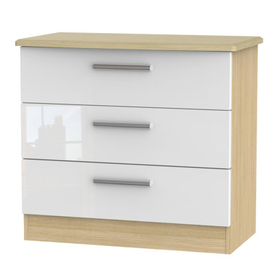 Fully Assembled Yvette 3 Drawer Chest