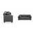 Linen Blend Upholstered Standard Sofa with Toss Pillows -1106243806