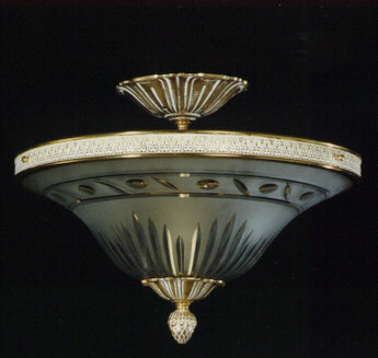 Beaton Glass Semi Flush Mount