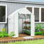 Walk In 143*140*190 cm Steel 1 Piece Walk-in Greenhouse White with Roll-up Door and Windows-134740678