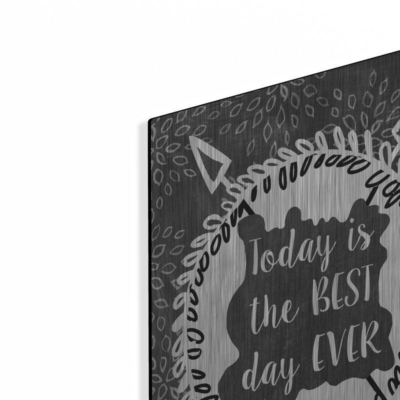  «Best Day» par Erin Clark, art mural en métal, 12 po x 16 po, H 24 po x l 16 po