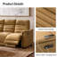 Canapé inclinable électrique en duvet de nubuck véritable 78,5 po Norbert-1755958609