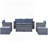 Outstanding All-Weather Wicker Patio Set with Versatile Seating and Removable Cushions-1258034726