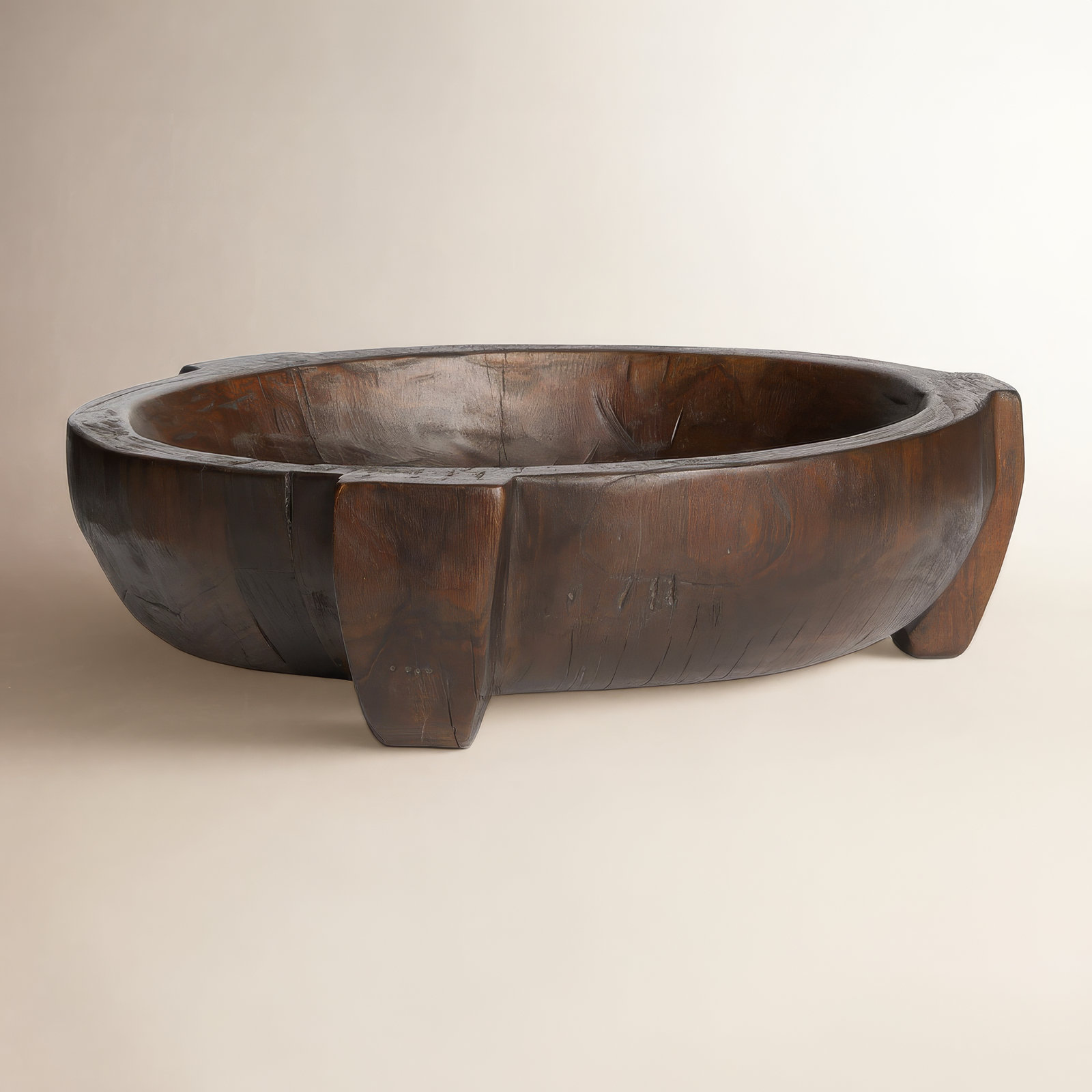 Montero Bowl, Smoked Alder Solid Wood