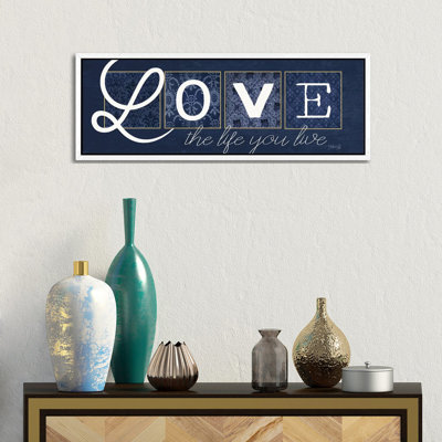 Love The Life You Live by Marla Rae - Panoramic Print on Canvas