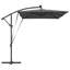 Umbrella with LED Strip Lights Polyester and Aluminium Outdoor Parasol-1633500824-1633500819
