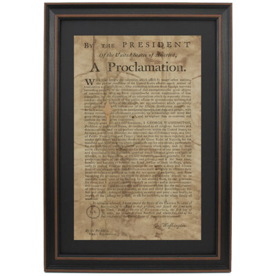 George Washington's Thanksgiving Proclamation, 1795