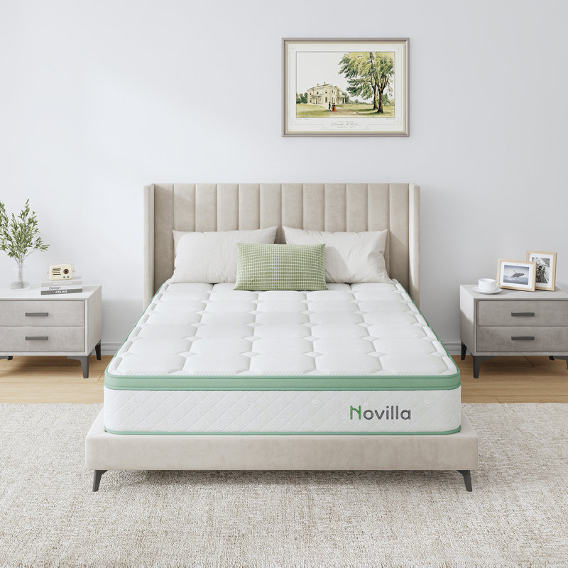 Novilla 27cm   Ortho Memory Foam Pocket Sprung Zoned Mattress, Kingsize (5')