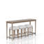 Console 4 pièces avec tabourets Absalom, sable