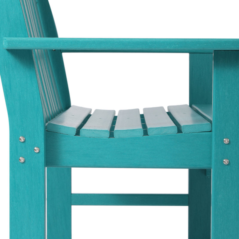 Banc de jardin en PEHD Laguna, Sarcelle