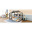 Lit double pleine grandeur pour enfant, lit Montessori pour enfants avec tablette de rangement