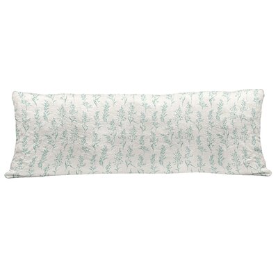 Ambesonne Floral Fluffy Body Pillow Case Cover With Zipper, Floral Pattern Moderate Essential Botanical Herbs Flower Plants Fresh Twigs Theme, Accent -  East Urban Home, 418305AA2907404FADEDAB807F8A85DA