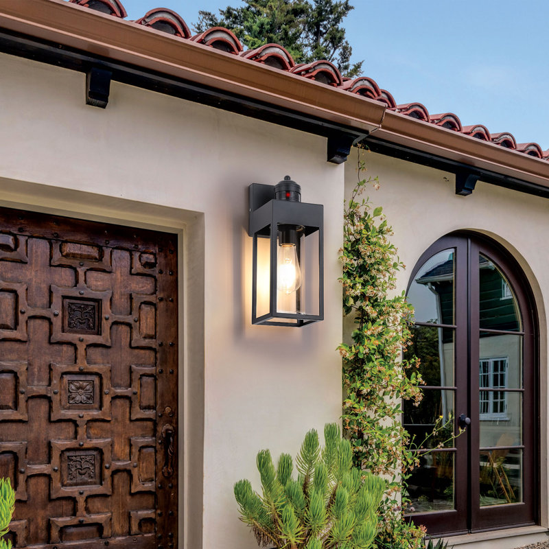 Smart Security Black Motion-Sensor Wall Lights For Your Outdoor Space 2-Pack, Matte Black
