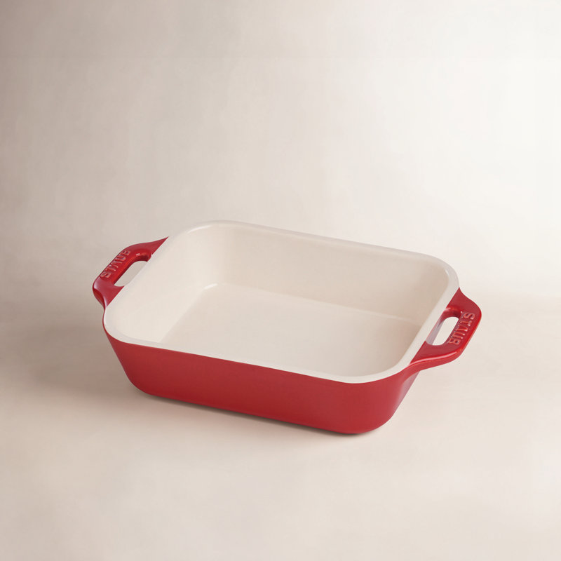 Ceramique Ceramic Rectangular Oven Dish, Cherry