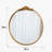 24" Round Ornate Gold Wall Mirror - Vintage European Style Decorative Mirror
