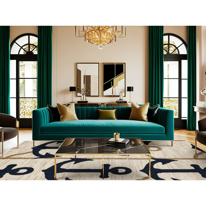 Tapis bord de mer lavable, Carré 5 pi