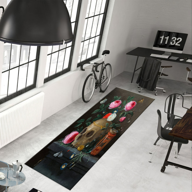 Deluxe Soft Pile Printed Rug with Elegant Floral Pattern for a Sophisticated Touch in Any Room Decor, Runner 2'8" x 9'2"