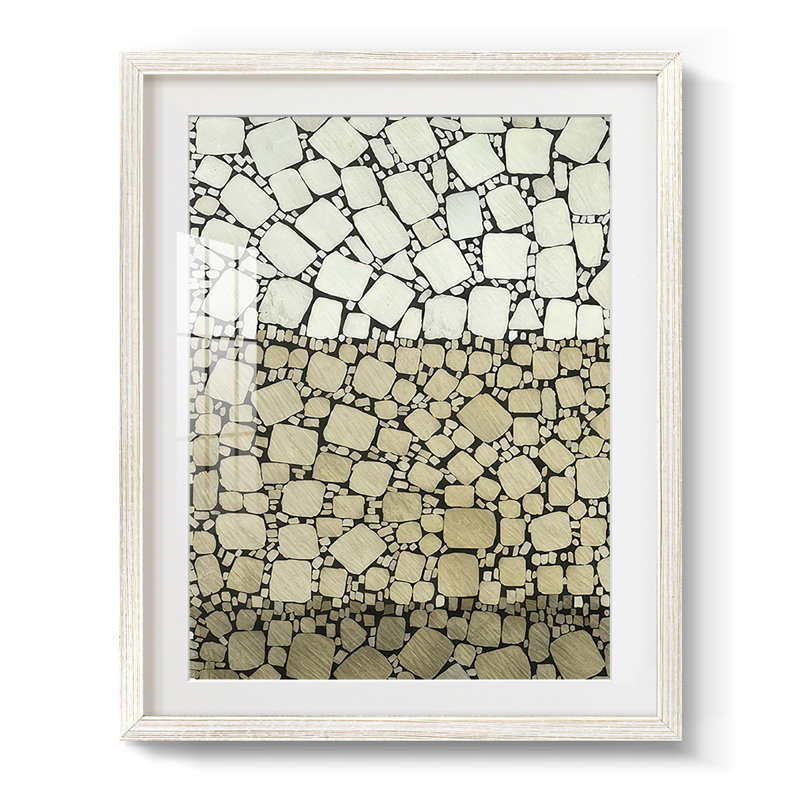Bedrock II - impression encadrée, H 25,5 po x l 17,5 po, Blanc