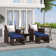 Rand 2 - Person Patio Conversation Sets with Cushions