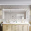 Ensemble d'armoire à pharmacie encastrée ou murale avec miroir de salle de bain et étagères en verre ajustables, 80 po L x 32 po H-2009322421