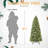 8FT Pre-Lit Slim Christmas Tree
