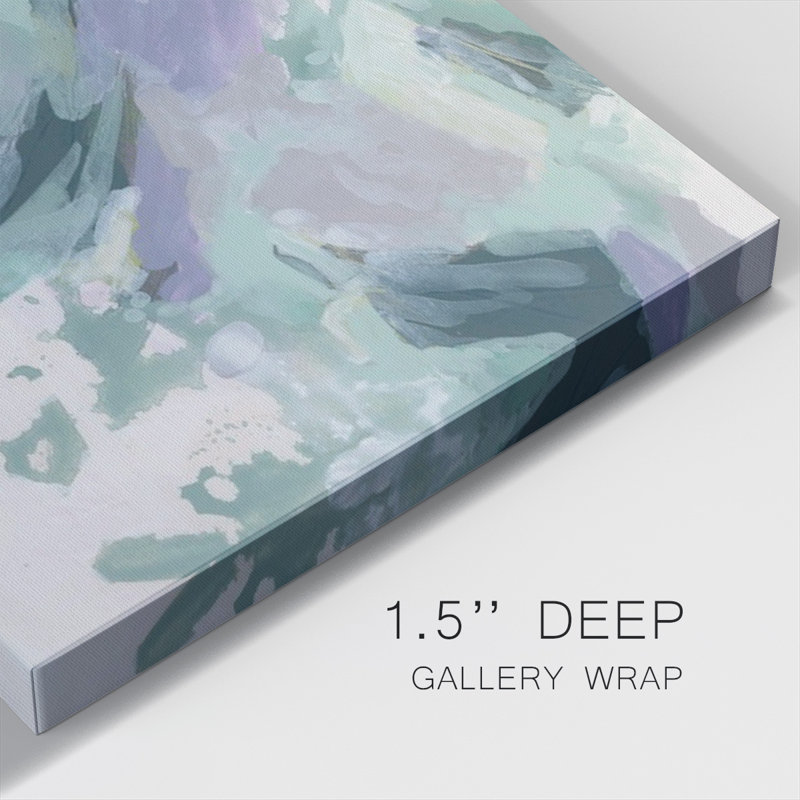 Marbled Periwinkle III-Gallery Wrapped Canvas, 8" H x 8" W x 1.5" D