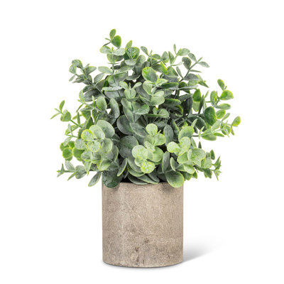 Pot d'eucalyptus artificiel 8,5 po